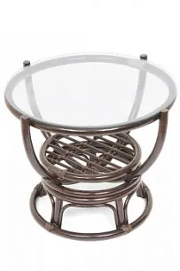 Столик журнальный со стеклом BENOA 5005 Орех