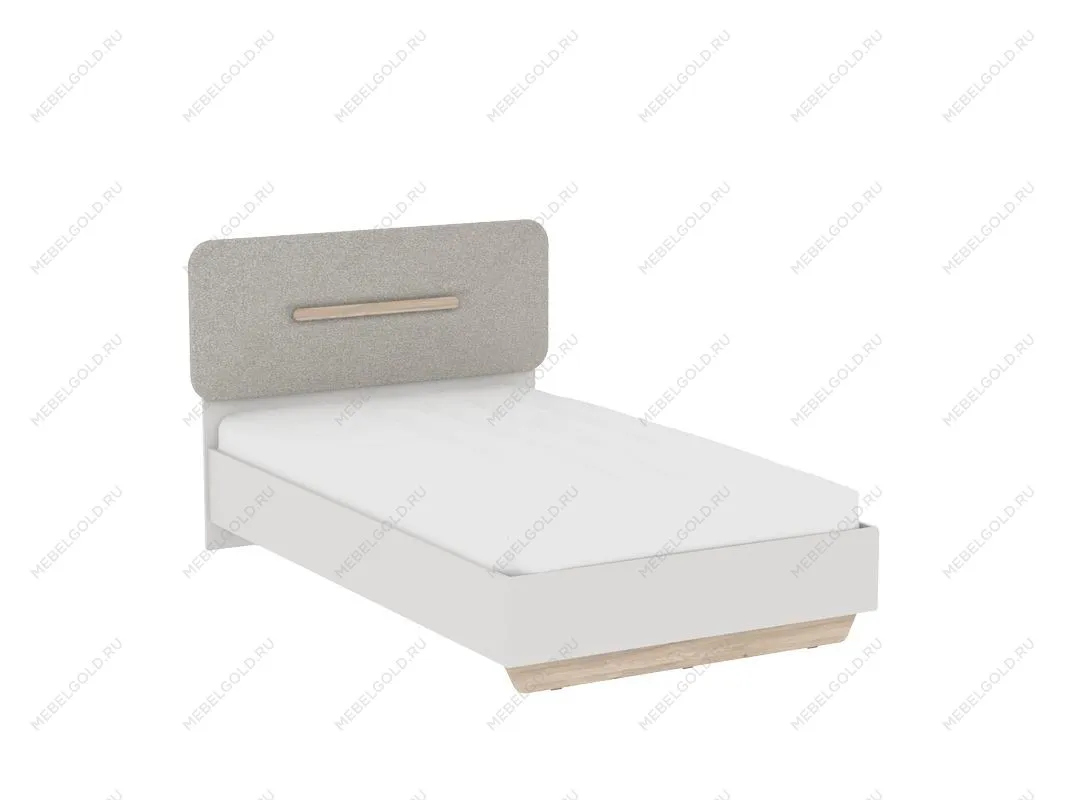 Кровать 1200 с темной мягкой вставкой и подъемным механизмом, Аврора (1356*2063*1049) Дуб Мария/Кашемир | изображение 1