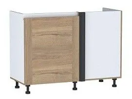 Стол под мойку угловой СМУ-120 левый, Сити (1100*470*820) Дуб Галифакс натуральный, 20842