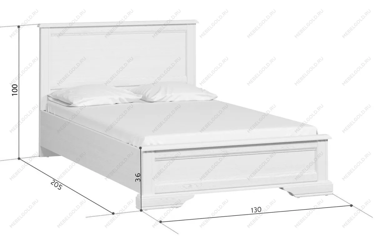 Кровать Стилиус LOZ120х200 (Лиственница сибирская) | изображение 3