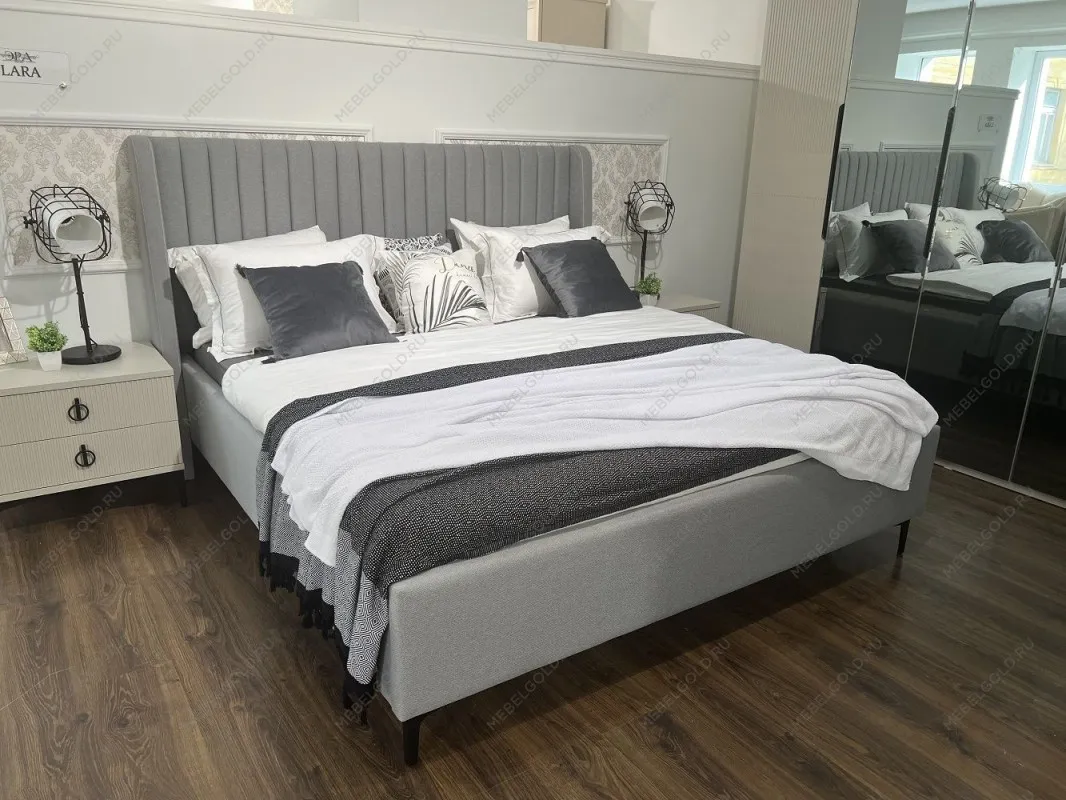 Спальня Стелла 6-дверная светло серый камень | изображение 7