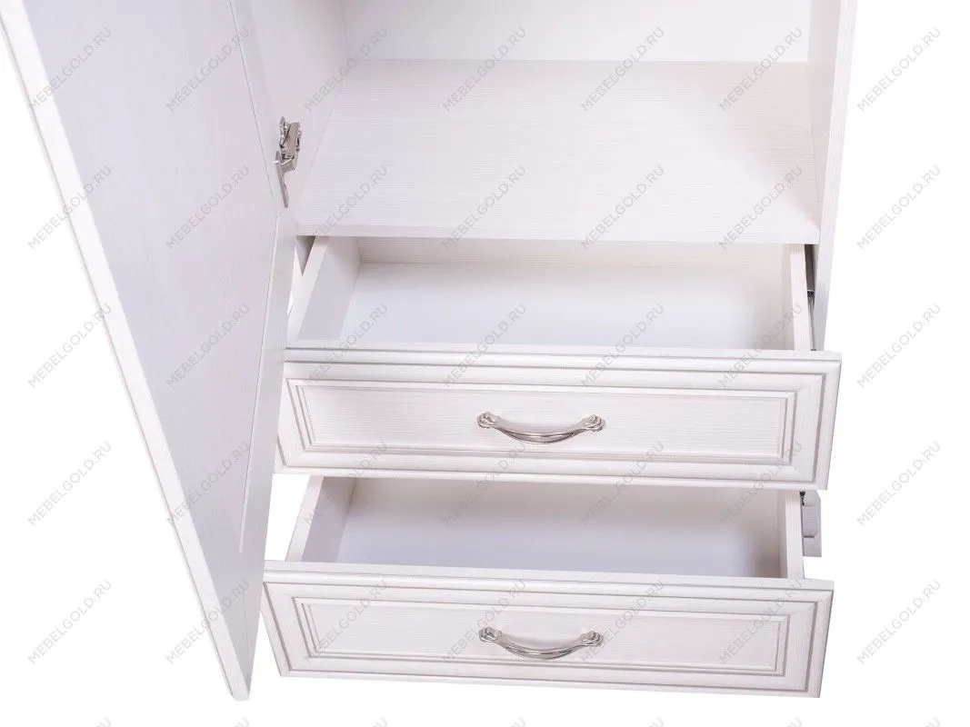 м. Марьина Роща - Шкаф 1-створчатый Тиффани 1D2S вудлайн кремовый | изображение 5