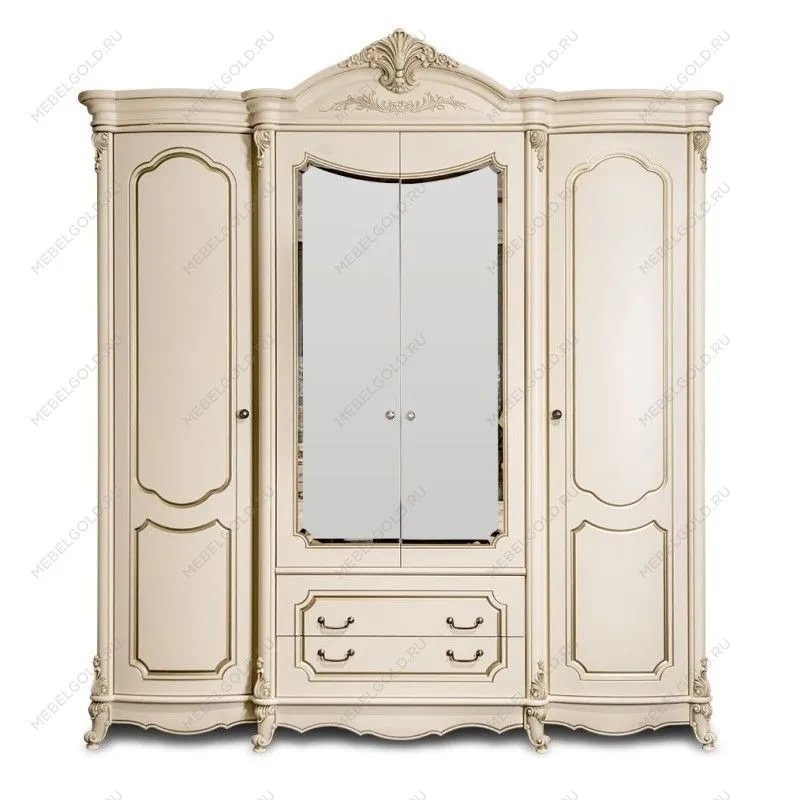 Шкаф Мона Лиза 4-дверный крем | изображение 1