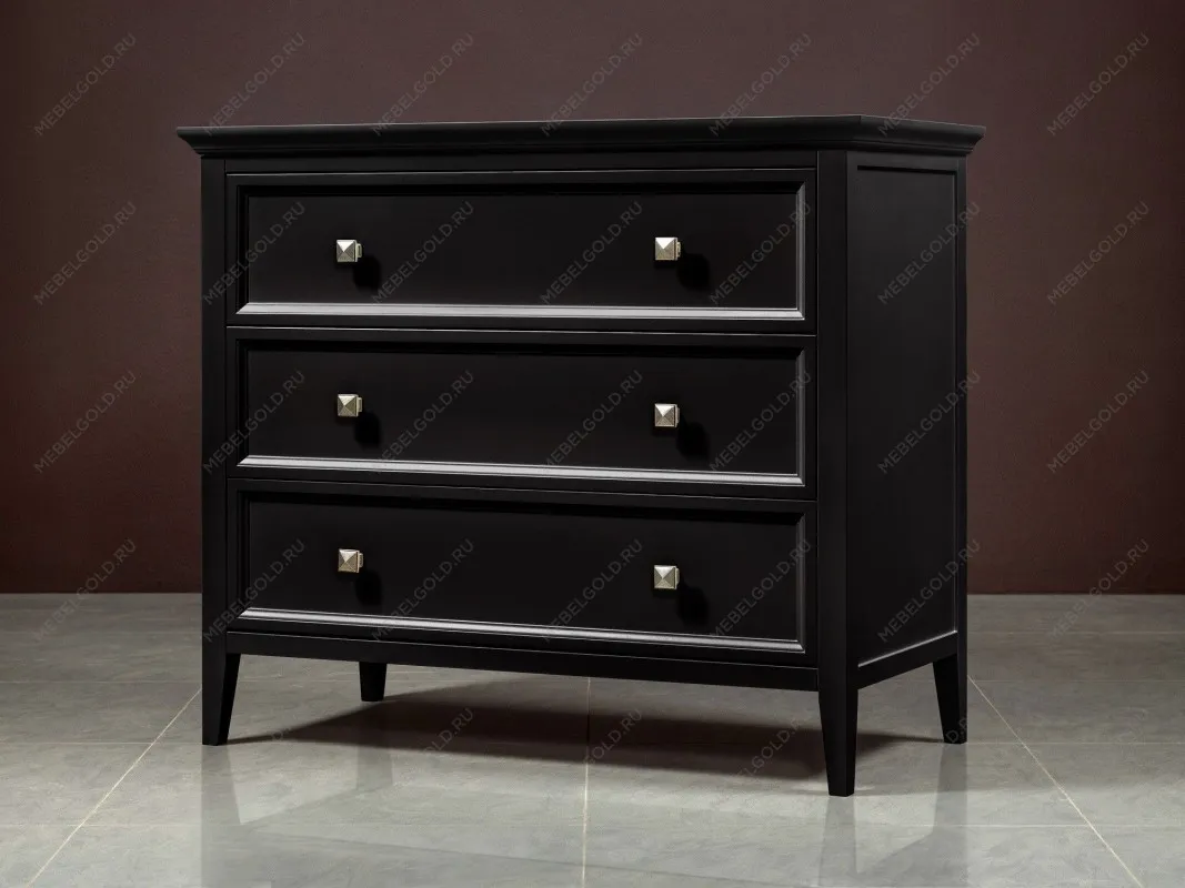 Комод 3 ящика Manhattan (Черный) | изображение 3