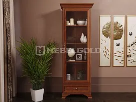 Балашиха - Шкаф с витриной Кентаки REG1W1S каштан