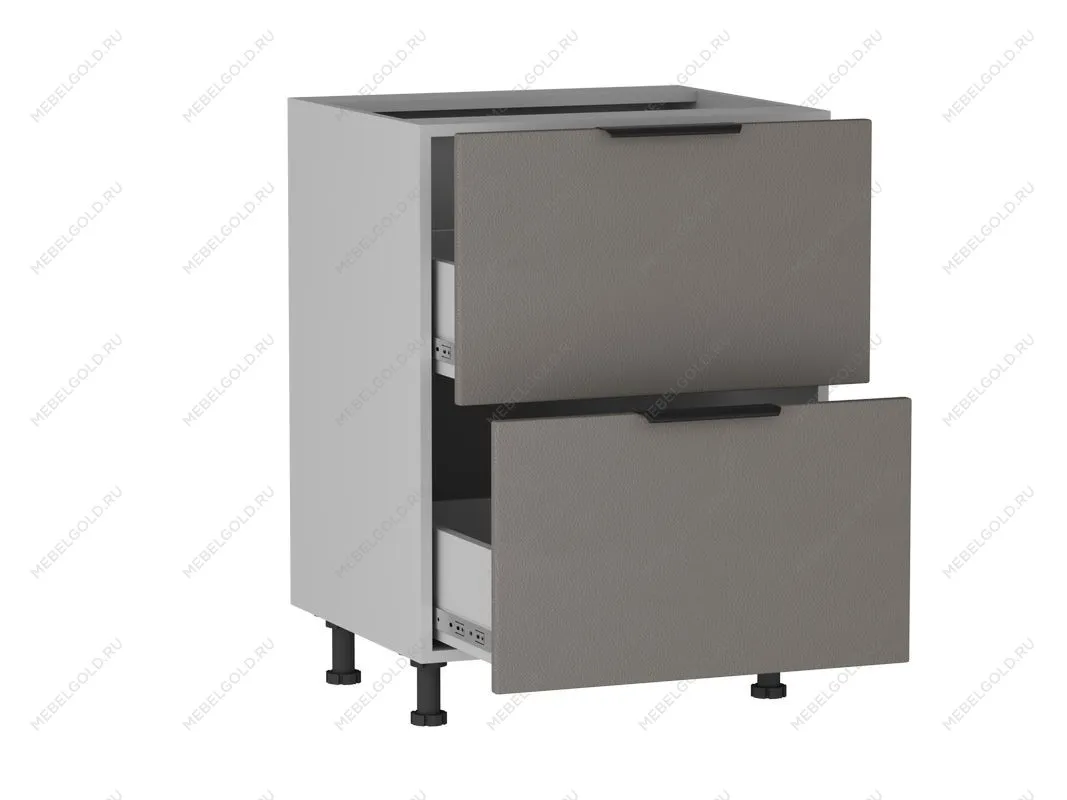 Стол с ящиками СЯ-2-60 , Ватель (600*523*820) Экокожа Мокко, 23722 | изображение 1