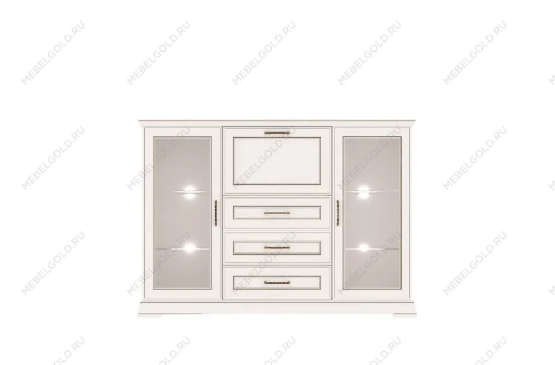 Тумба Флоренция KOM2W3S1B с подсветкой (Персидский жемчуг)