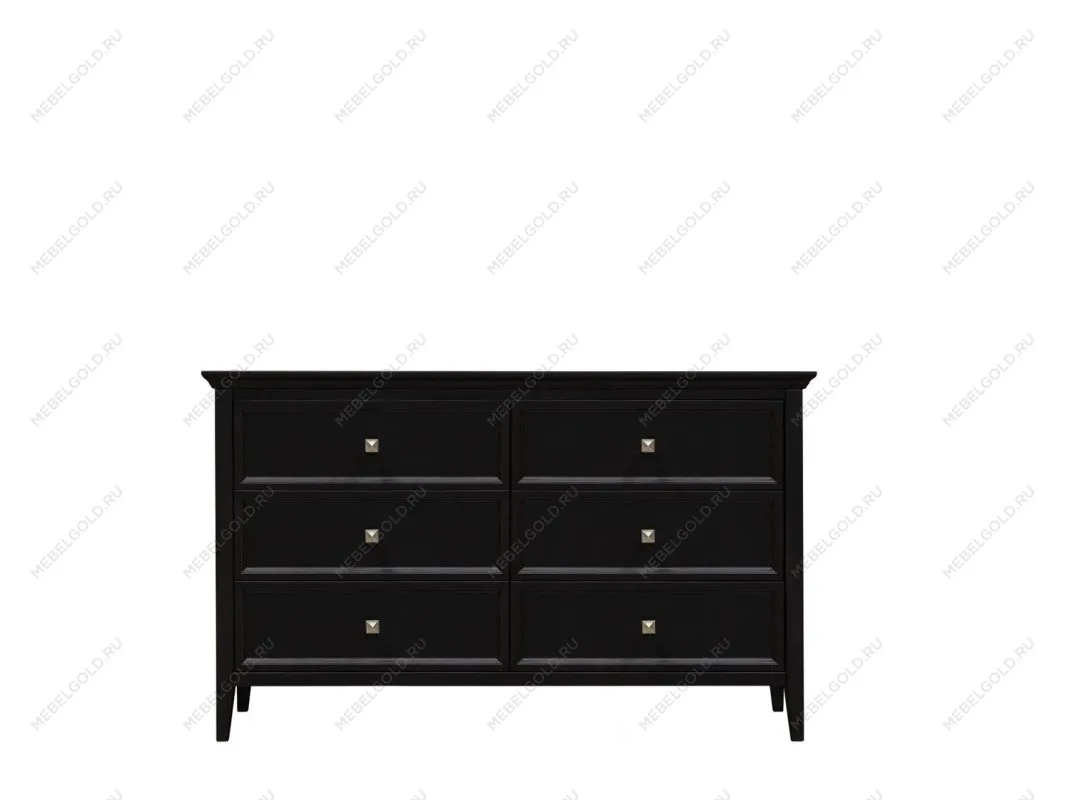 Комод большой 6 ящиков Manhattan (Черный)