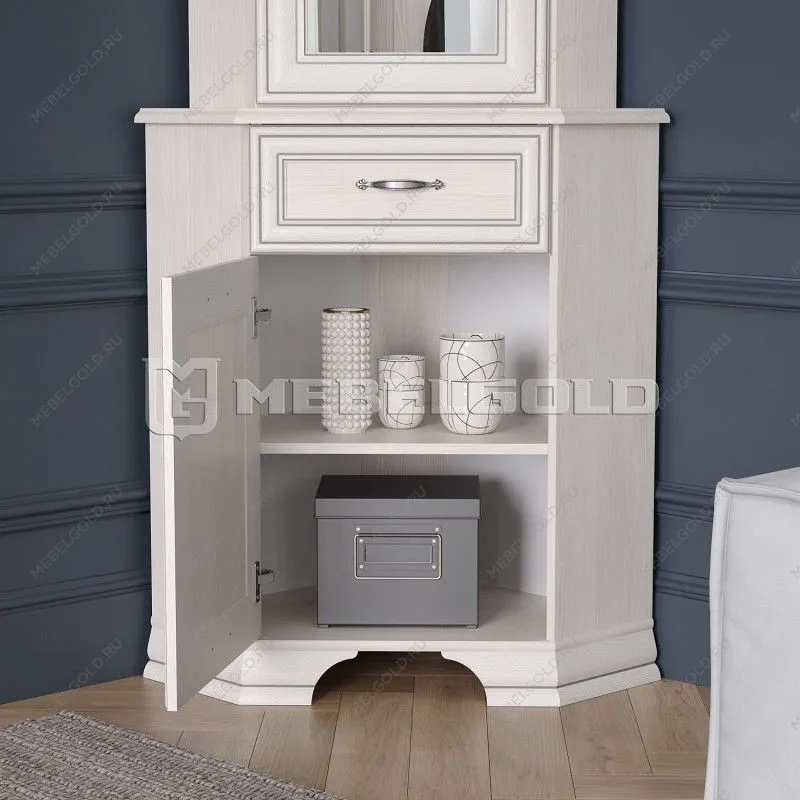 Лобня - Тумба Тиффани 1D1SU угловая вудлайн кремовый | изображение 3