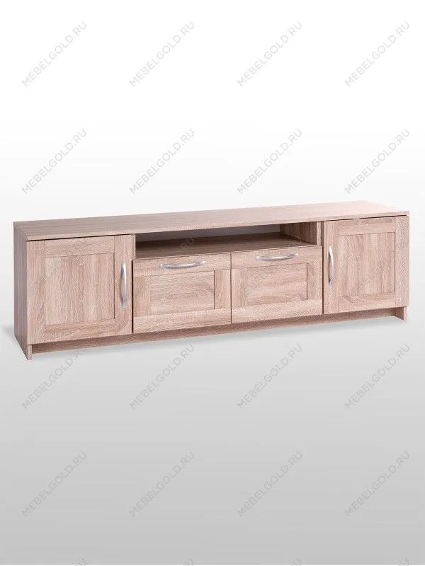 Тумба для ТВ Сириус, 2 двери и 2 ящика, 156х41х47 см, дуб сонома | изображение 7