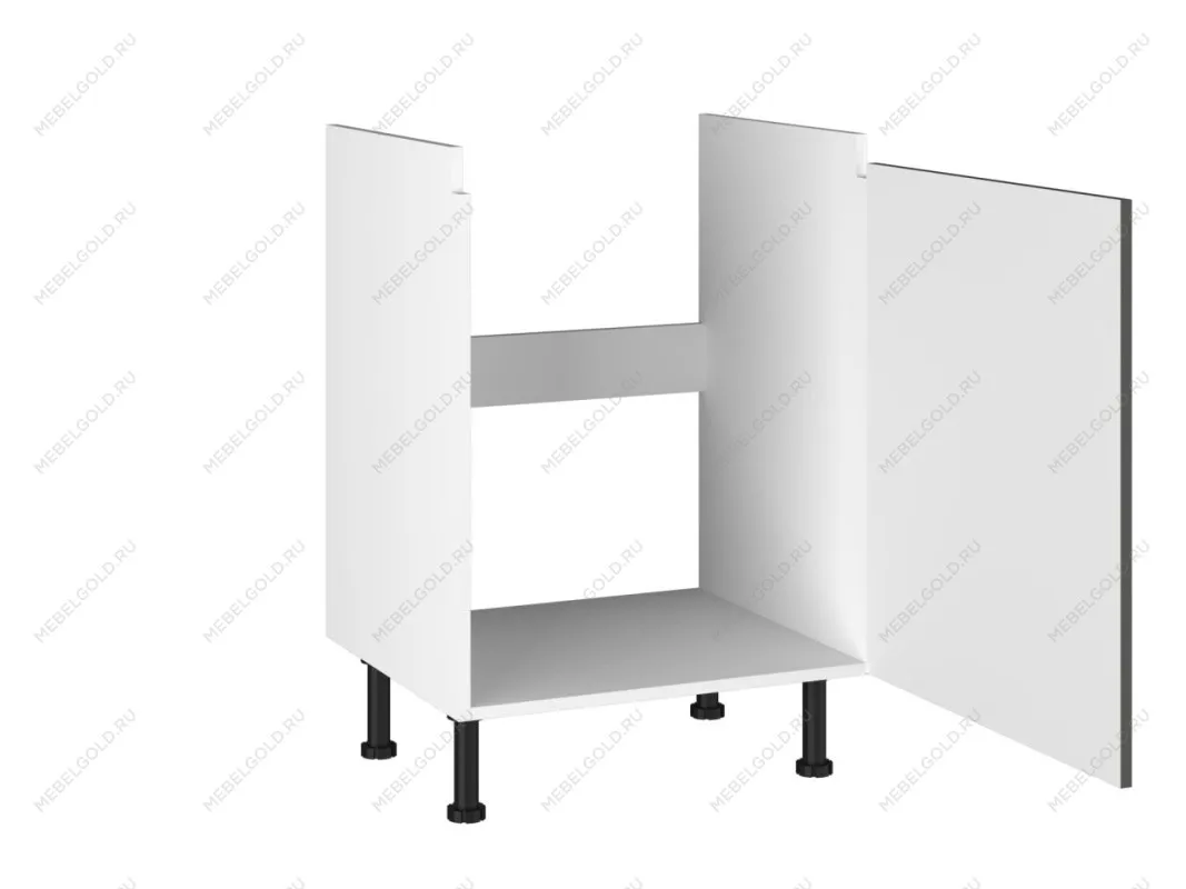 Стол под мойку СМ-60, Виста (600*520*870) Экокожа Серый, 26610 | изображение 1