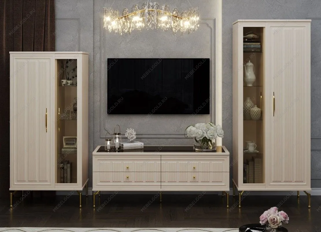 Гостиная Замира 2+тв+2 бежевый | изображение 1