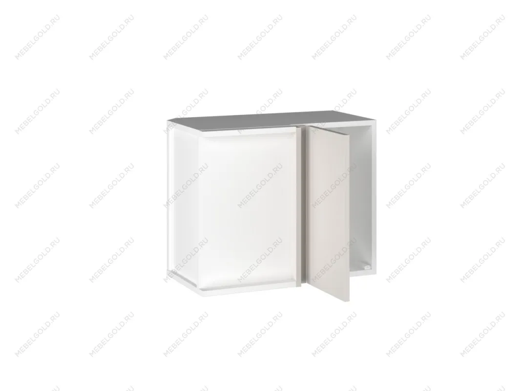 Шкаф АГУ-60 (480) правый, Виста (600*334*480) Экокожа Белый, 26313 | изображение 1