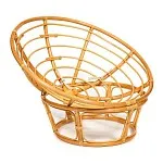 Кресло Papasan с подушкой Светлый мед, флок | изображение 7