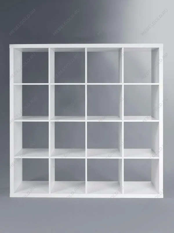 Стеллаж Фора, 16 полок, 147x147х38 см, белый | изображение 5