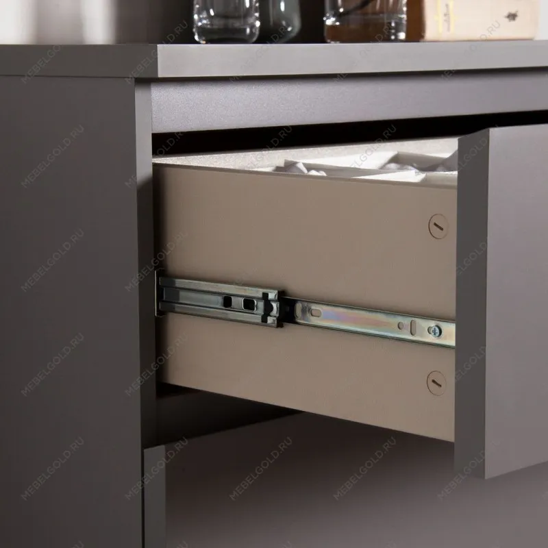 Комод Варма, 6 ящиков, горизонтальный, 160х78х40 см, эмаль серая | изображение 3