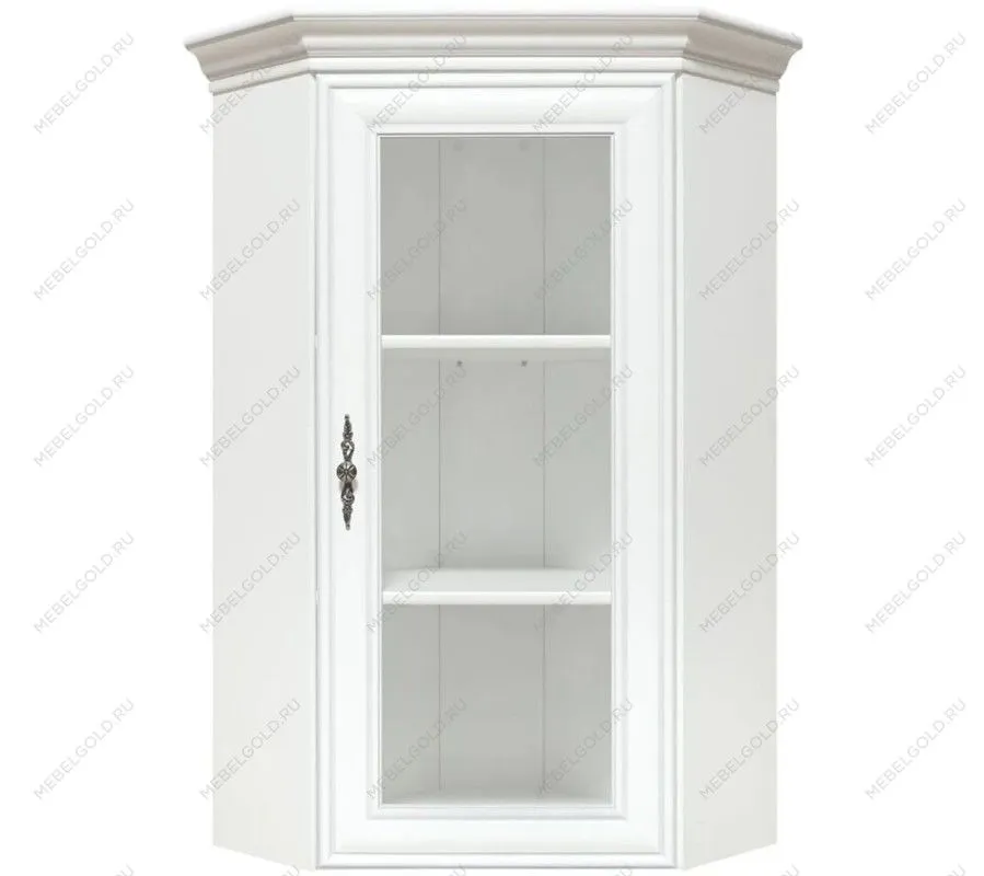 Балашиха - Шкаф верхний с витриной Кентаки NADN1W белый | изображение 1