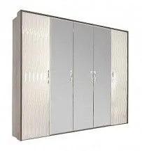 Шкаф Гравита 5-дверный белый глянец