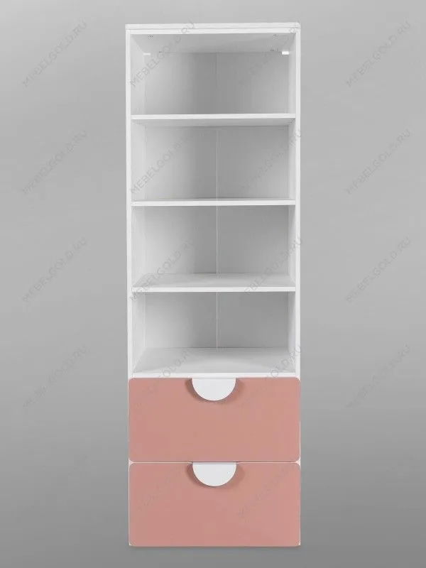 Стеллаж Пикси, с двумя выдвижными ящиками 60x57x180, мечтательный пион | изображение 11