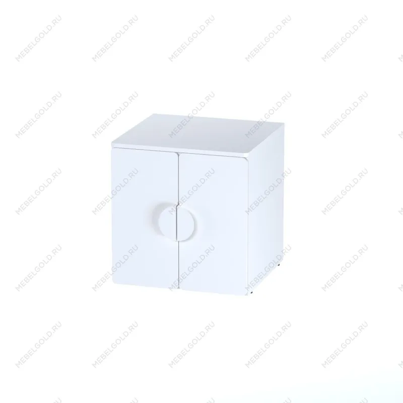 Шкаф Пикси распашной, с двумя дверьми и полкой 60x57x60, белый (робкий подснежник)