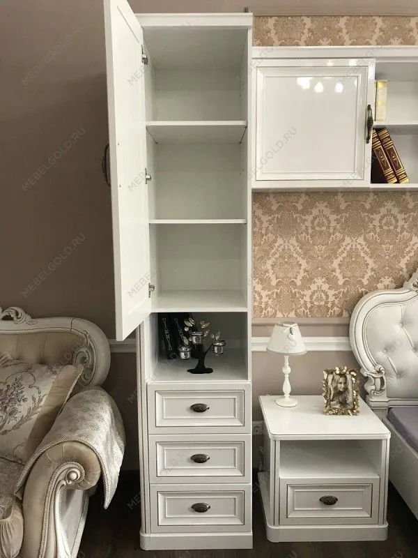 Шкаф детский Натали 1-ств без зеркал белый глянец | изображение 4