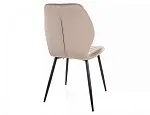Стул кухонный Signal MIKE Velvet Bluvel 40 (темно-бежевый/черный) | изображение 2