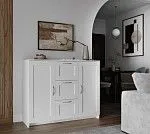 BRIMNES / СИРИУС тумба ИКЕА / IKEA 2 двери и 3 ящика 117х95 белая | изображение 4