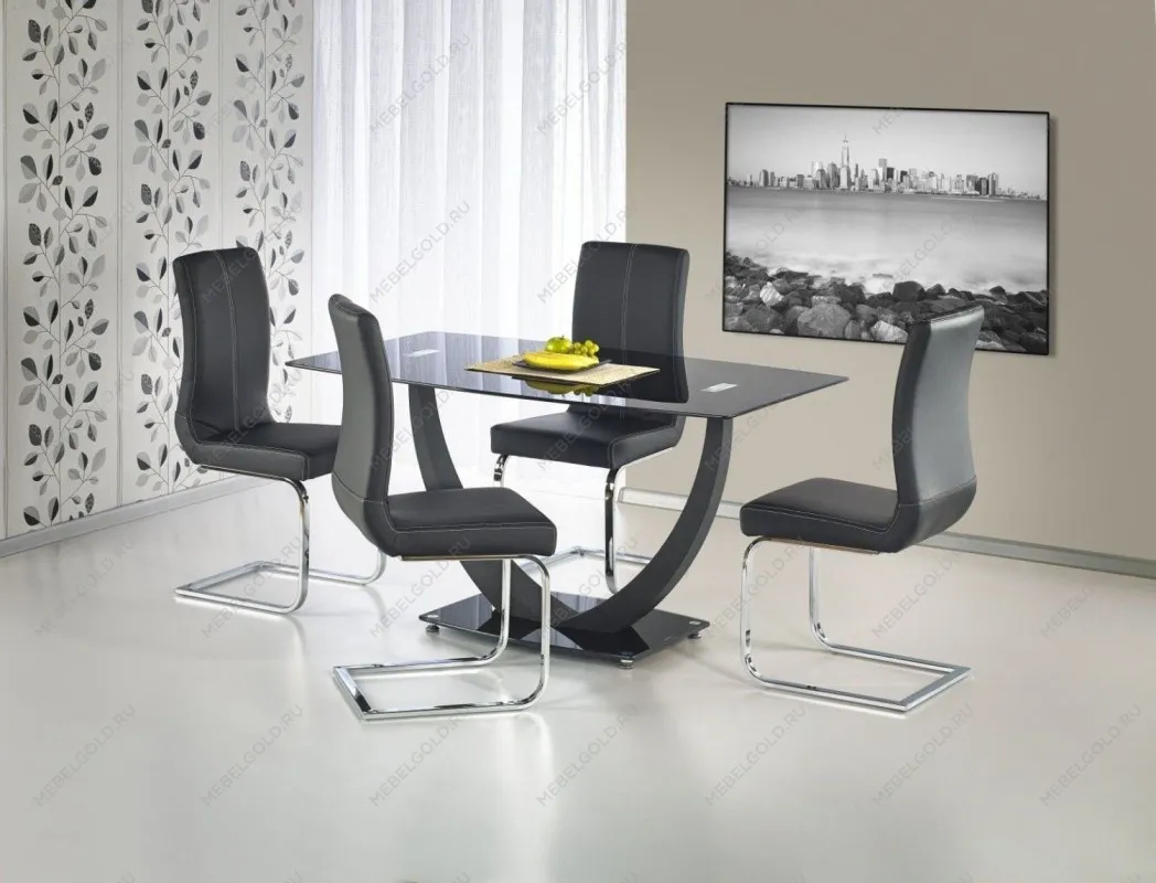 Стол обеденный Halmar ANTON (черный)