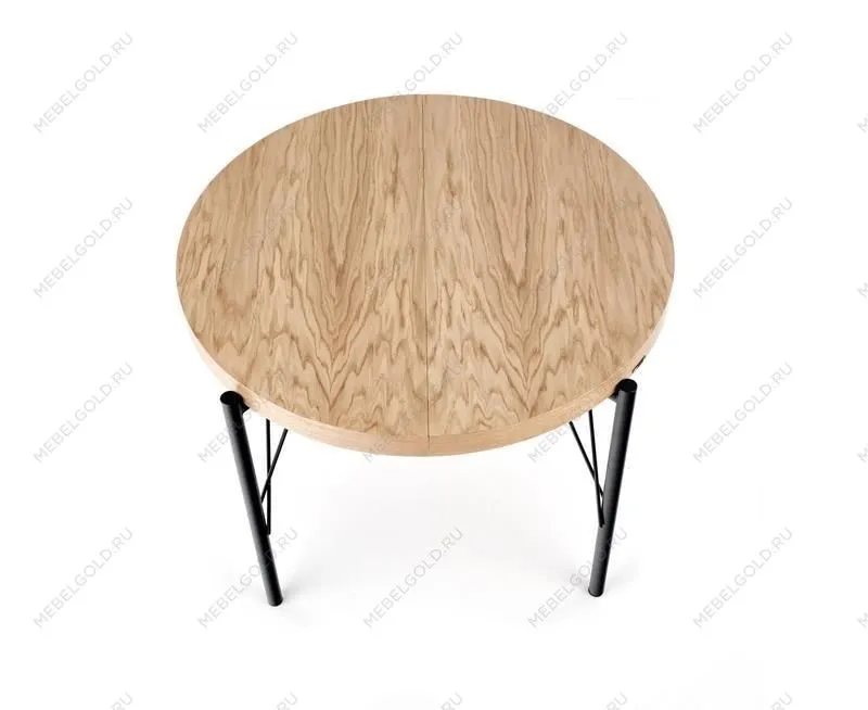 Стол обеденный Halmar INFERNO раскладной (дуб натуральный/черный) | изображение 1