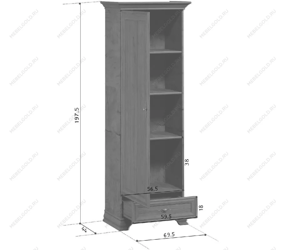 Балашиха - Шкаф Кентаки REG1D1S каштан | изображение 7