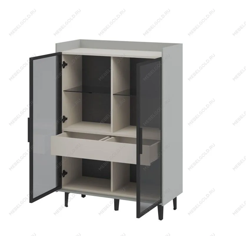 Шкаф комбинированный Модена Персидский жемчуг МН-048-23 | изображение 1