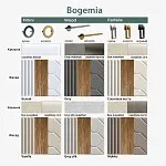 Шкаф 6-ти дв. Bogemia Woodline Fa (Белый/Золото) БМШ2/6(Fa) | изображение 1