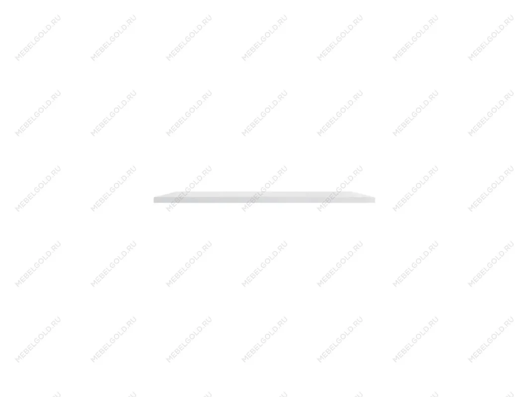 Полка навесная настенная Manhattan за 1 пог.м, без крепежа (Белый)