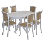 Стол Тейя (Белый/шпон бук) | изображение 3