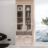 Шкаф с витриной Джаз 2V2D1S