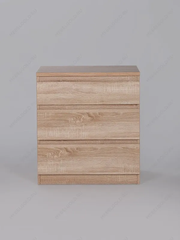 Комод Кастор, 3 ящика, 65х40х71 см, дуб сонома | изображение 7