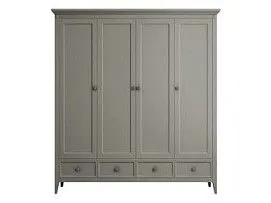 Шкаф четырехстворчатый Manhattan (Серый)