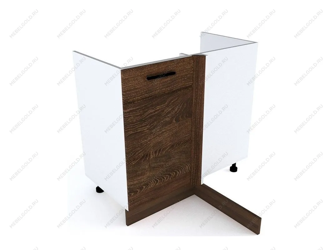 Стол под мойку угловой СМУ-100 левый, Канзас (900*470*820) Шалле Мореный, 20911