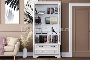 Шкаф-витрина Стилиус REG2W2S (Лиственница сибирская)