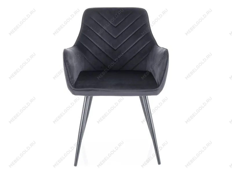 Стул кухонный Signal FIG Velvet Bluvel 19 (черный/черный)