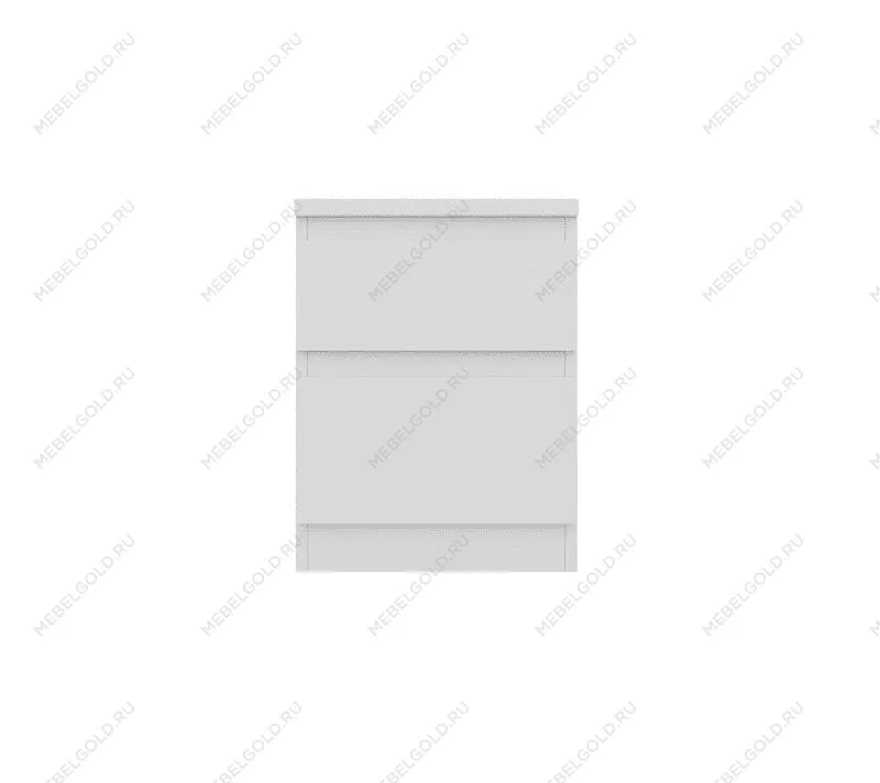 Балашиха - Тумба прикроватная Кастор, 2 ящика, 40х37х49 см, белая | изображение 1