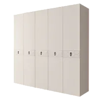 Шкаф 5-ти дв. Bogemia Farfalle (Слоновая кость/Хром) БМШ2/5(Fa)