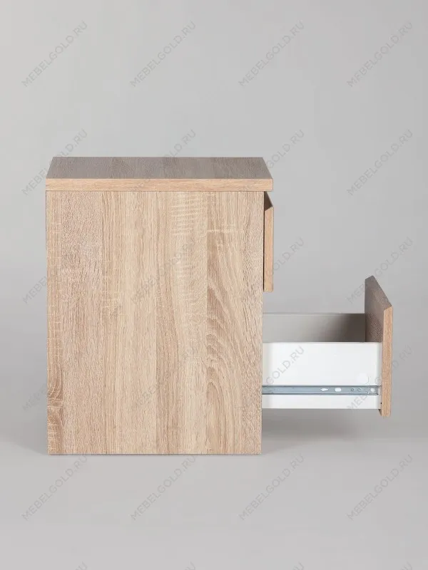 Тумба прикроватная КАСТОР, 2 ящика, 40х37х49 см, дуб сонома | изображение 15