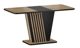 Стол обеденный Signal NEVIO раскладной (дуб артизан/черный)