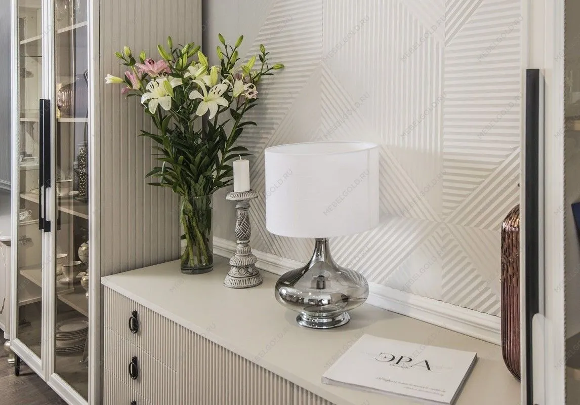 Витрина Стелла 2-ств светло серый камень | изображение 9