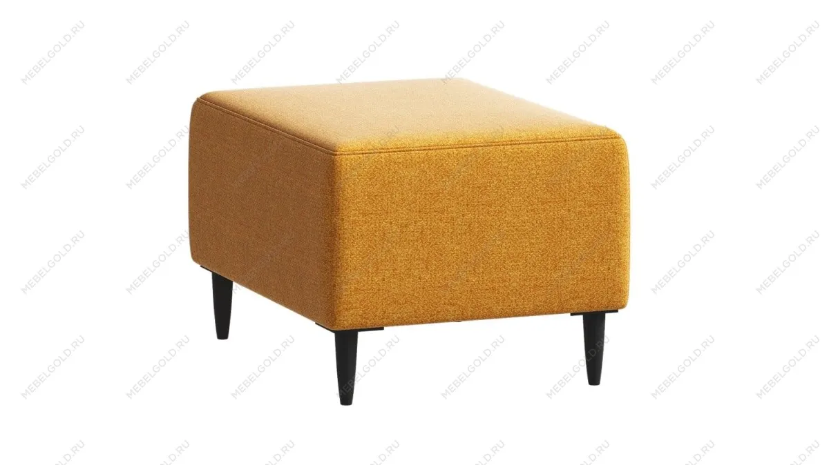 Пуф КИРКАС, 57х36х43 см, жёлто-оранжевый