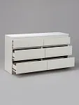 Комод Кастор, 6 ящиков, 129х40х71 см, белый | изображение 10