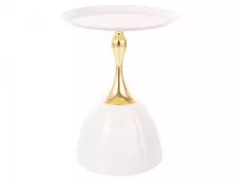 Стол журнальный Signal PIANA (белый/золотой)