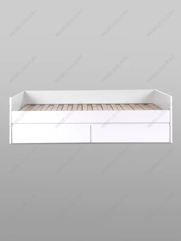 Кровать раздвижная Сириус, с ящиками, 80х200/160х200 см, белая | изображение 10