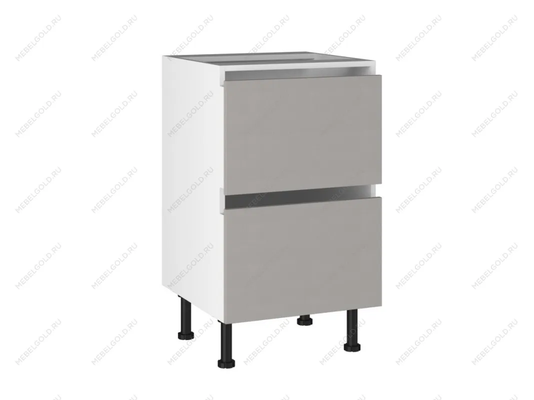 Стол с ящиками СЯ-(2)-50, Виста (500*523*870) Экокожа Бежевый, 26412